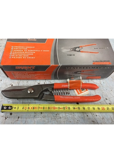 Tenekeci Makası Orient 200Mm Yaylı Profesyonel