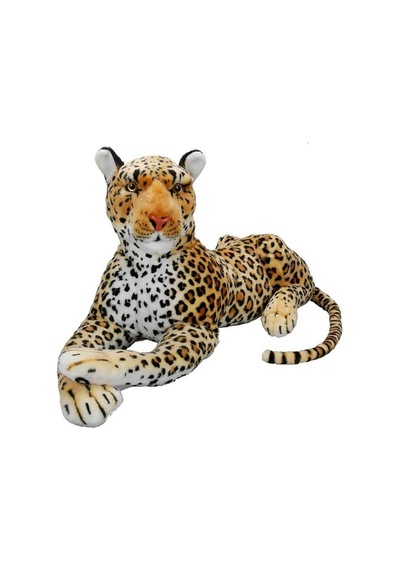 Leopar Peluş Oyuncak 60 Cm Çok Renkli