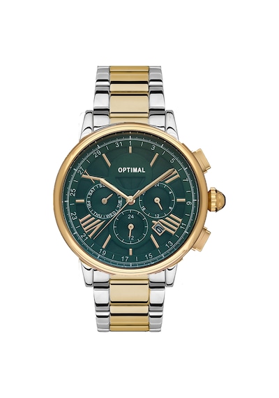 Optimal Çelik Opt2001.05 Unisex Kol Saati Altın - Siyah