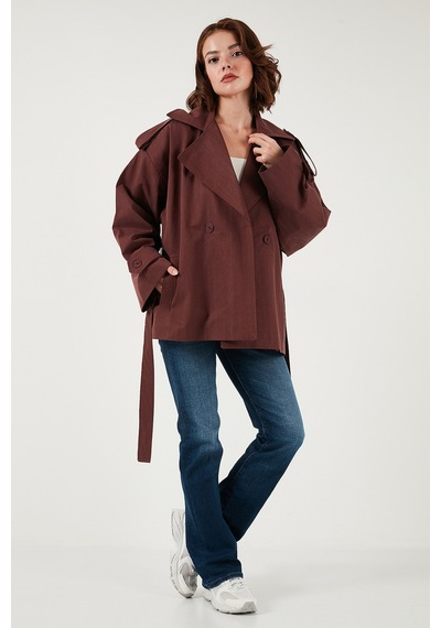 Lela Bayan Trençkot 6839609 Bordo Bordo