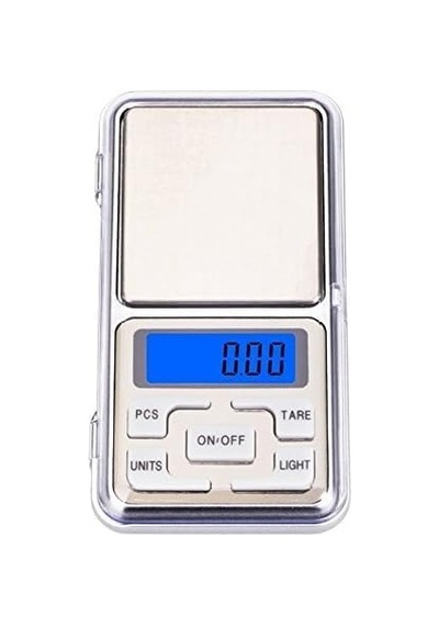 Dijital Hassas Terazi 0.01 Gr Hassaslık Mini Terazi 500gr. Kapasite Açık Bej