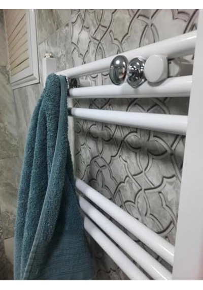 Havlupan Radyatör Askısı, Banyo Askısı, Bornoz Askısı, Kolay Kurulum, Havlu Kıyafet Askısı, Banyo Kurutmalık Krom 12 Izgara