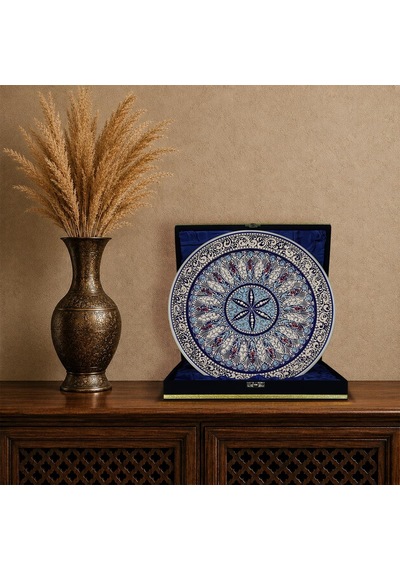 E38 El İşçiliği Çini Tabak 30 Cm - 6655