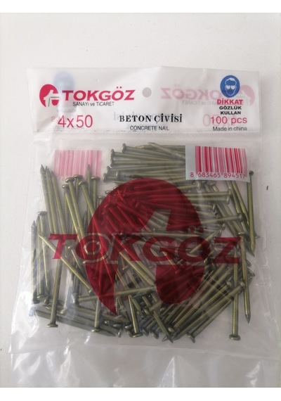 Beton Çivisi 4x50 1 Paket 100 Adet