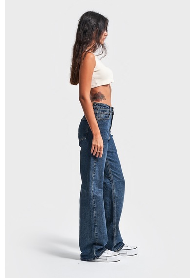 Itsbasic Kadın T.kot Rengi 1w48 Straight Fit Likralı Denim Kırmızı