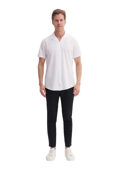 Cazador Erkek Regular Fit Kısa Kol Gömlek Beyaz