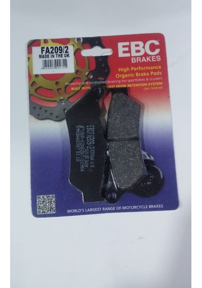 Ebc Fren Balatası Organik Fa209/2 2016-2021 Harley-davidson Stree