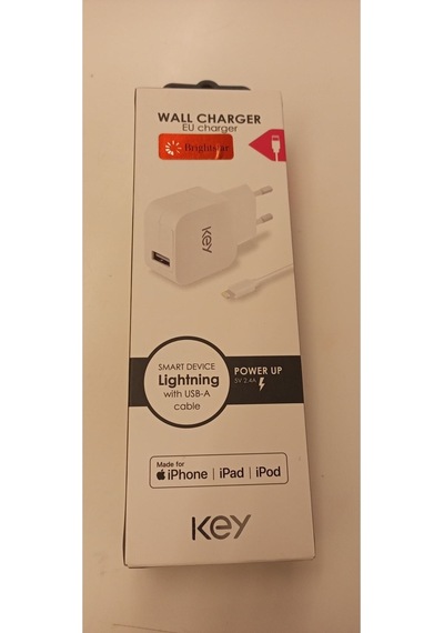 Power Wall Ic 1 Usb-a & 1m 5v/2.4a Lıghtnıng Whıte