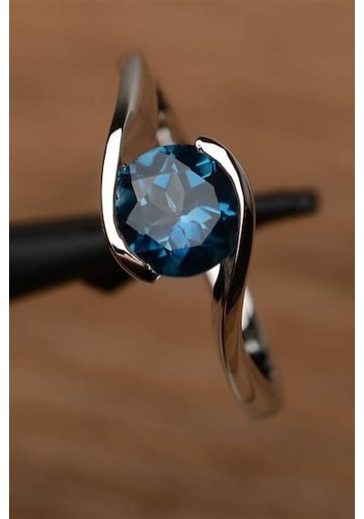 Mürşanyi Blue London Topaz Ak 1093
