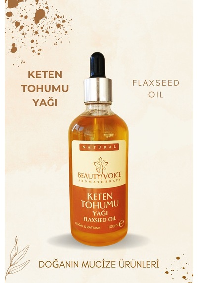 Beauty Voice Katkısız Keten Tohumu Yağı 100 ML