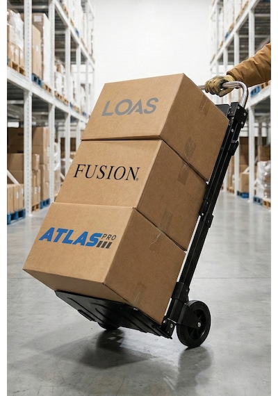 Loas Lskta220 Yatay 220kg/dikey 90kg Katlanır Paket Taşıma Arabası
