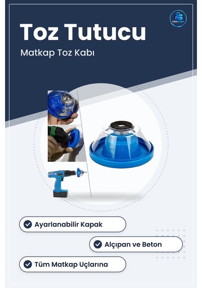 Matkap Ucu Toz Toplayıcı Tozlanma Önleyici Kase Şeklinde Hazneli