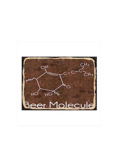 Bedeko Bira Molekül Art Mdf Tablo 35 Cm X 50 Cm
