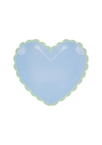 Meri Meri - Pastel Ton Kalp Tabaklar L 8'li