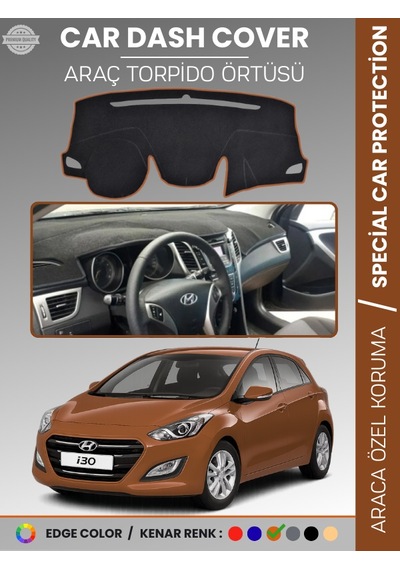Hyundai İ30 2012-2016 Torpido Örtüsü Ön Göğüs Koruma Araca Özel Uv Koruma - 306 Stiloto