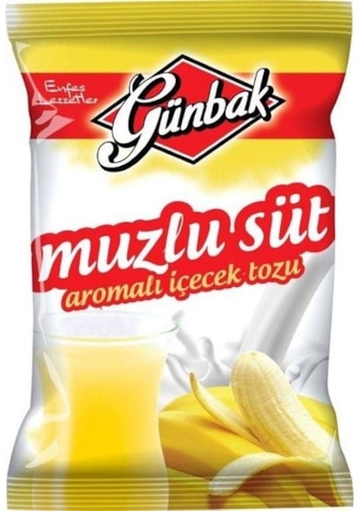 Günbak Muzlu Süt Aromalı İçecek Tozu 2 x 250 G