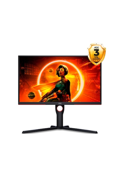 Aoc 25G3ZM/BK 24.5" 0.5 MS 240 Hz HDMI DP Adaptive Sync Full HD Yükseklik Ayarlı VA Monitör