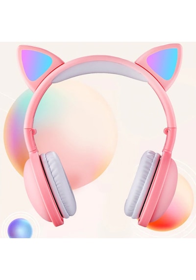Ally Bluetooth 5.0 Kedi Kulak Kulak Üstü Kulaklık