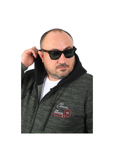 Moc Grande Mocgrande Büyük Beden Erkek Sweat The Frontier 22726