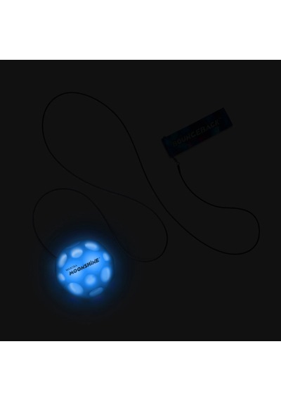 Waboba Led Bounceback Moonshine Işıklı Geri Dönen Ve Yüksek Zıplayan Top Bilek İpli Moon Ball Mavi-8+ Yaş