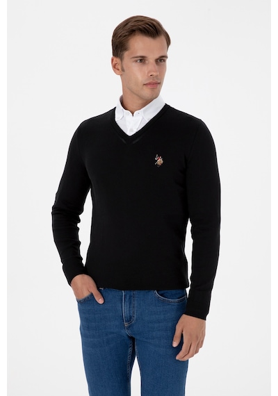 U.S. Polo Assn. Erkek Siyah Basic Kazak 50307778-VR046