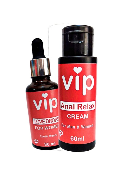 Vip An.al Relax Cream + Love Drops For Women