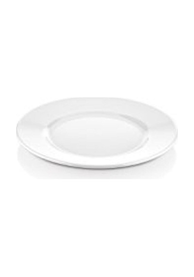 12 Adet Melamin Çizgi Tatlı Servis Tabağı Makinede Yıkanabilir Dayanıklı Sunum Tabağı 19 Cm Beyaz