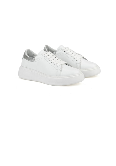 Ziya, Kadın Hakiki Deri Sneaker 1531050z26802370k Beyaz 1531050z26802370k 500 Beyaz