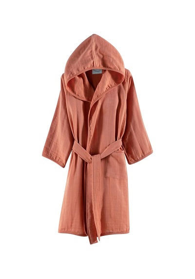 Pamuklu Müslin Bornoz Havuz, Plaj, Banyo Kapşonlu Kız - Erkek Çocuk Kimono, Panço, Plaj Havlusu, Kapüşonlu 0 - 1 Yaş