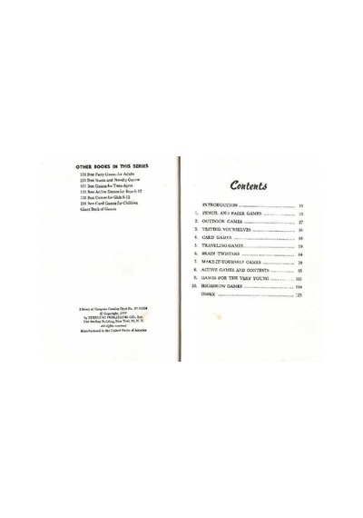 101 Best Games For Two - By Peggy And Robert Masters