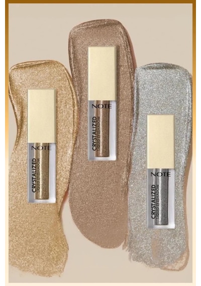 Note Cosmetique Crystalized Liquid Eyeshadow Likit Metalik Göz Farı - 10 Sand Whisper