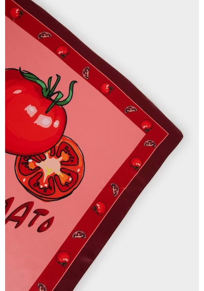 Defacto Kadın Desenli Şal F9508ax25hsrd2 Kırmızı