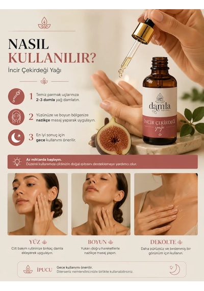 Biodamla Natural İncir Çekirdeği Yağı 20 Ml