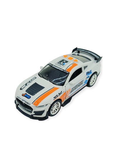 Spor Araba Gt-500 Sürtmeli Işıklı Sesli Beyaz Plastik 18cm