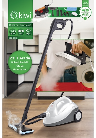 Kiwi Ksc-4218 2000 W Buharlı Temizlik Makinası