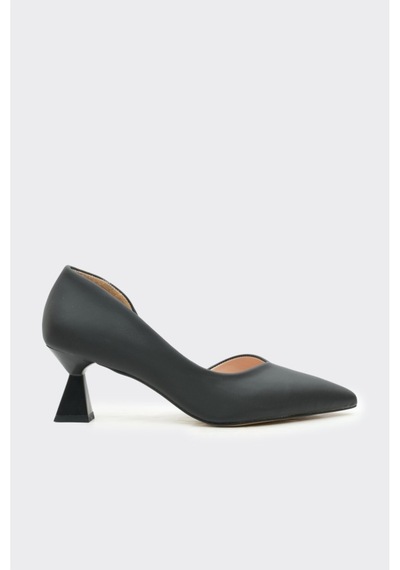 Derinet Kısa Topuk Saten Kadın Stiletto S.saten S.saten