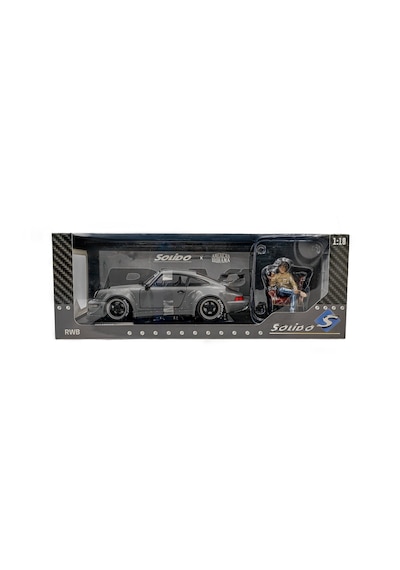 1:18 Solido 2024 Porsche 964 Rwb Nardo Grey With Akira Nakai Figurine