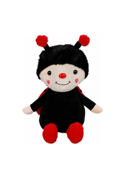 Sevimli Arı Uğur Böceği Peluş 35 Cm Uyku Ve Oyun Arkadaşım - Kırmızı Çok Renkli