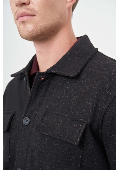 İmza Siyah Örme Polo Yaka Jakarlı Desen Yırtmaçsız Astarsız Slim Fit Classic Mont 1007245161 Siyah İmza Siyah Örme Polo Yaka Jakarlı Desen Yırtmaçsız Astarsız Slim Fit Classic Mont 1007245161 Siyah