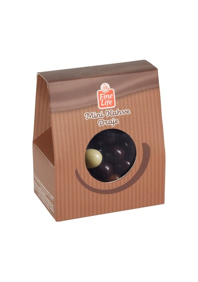 Fine Life Mini Kahve Draje Çikolata 100 G - Sütlü, Bitter, Beyaz Çikolata Kaplı 2'li Ekonomik P Tarı