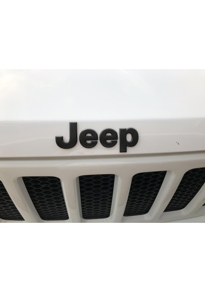 Jeep Bagaj / Kaput Yazı Logo Mat Siyah Metal Hood Trunk Lettering
