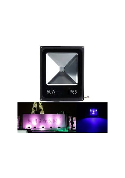 50w Uv Led Ultraviyole Led Projektör 50w 395nm-400nm Mor Işık