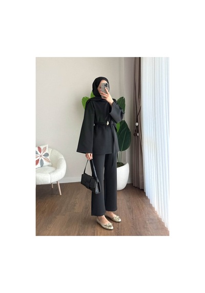 Unika Boutique Kadın Tesettür Scuba Takım Siyah