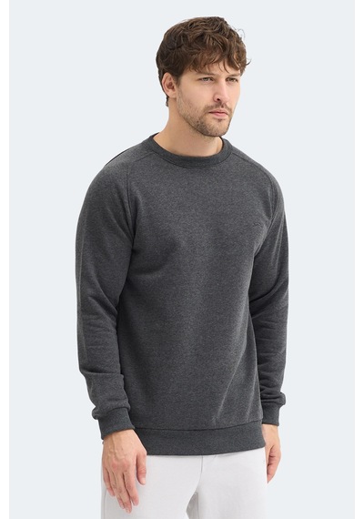 Slazenger Nadav Erkek Koyu Gri Sweatshırt Koyu Gri