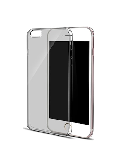 Apple Uyumlu iPhone 6 Plus/6S Plus Kilif Soft Silikon Seffaf-Siyah Arka Kapak 104701649