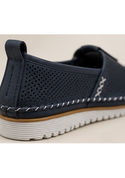 N Napa Shoe Np.109.lacivert Deri Ayakkabı