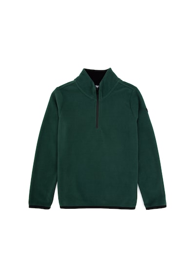 U.S. Polo Assn. Erkek Çocuk Koyu Yeşil Yarım Fermuarlı Sweatshirt 50313841-VR079