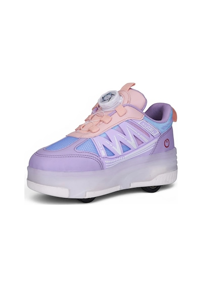 Tuğba Ortopedi Çocuk Kol Saati Hediyeli Işıklı Tekerlekli Sneaker Lila