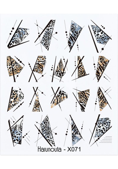 Su Transferli Nail Art Sticker X071 50127-29