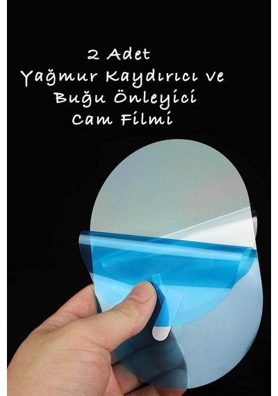 Oto Yan Ayna Yağmur Cam Film 2 Adet - Buğu Önleyici & Su Tutmaz Film - 649308386